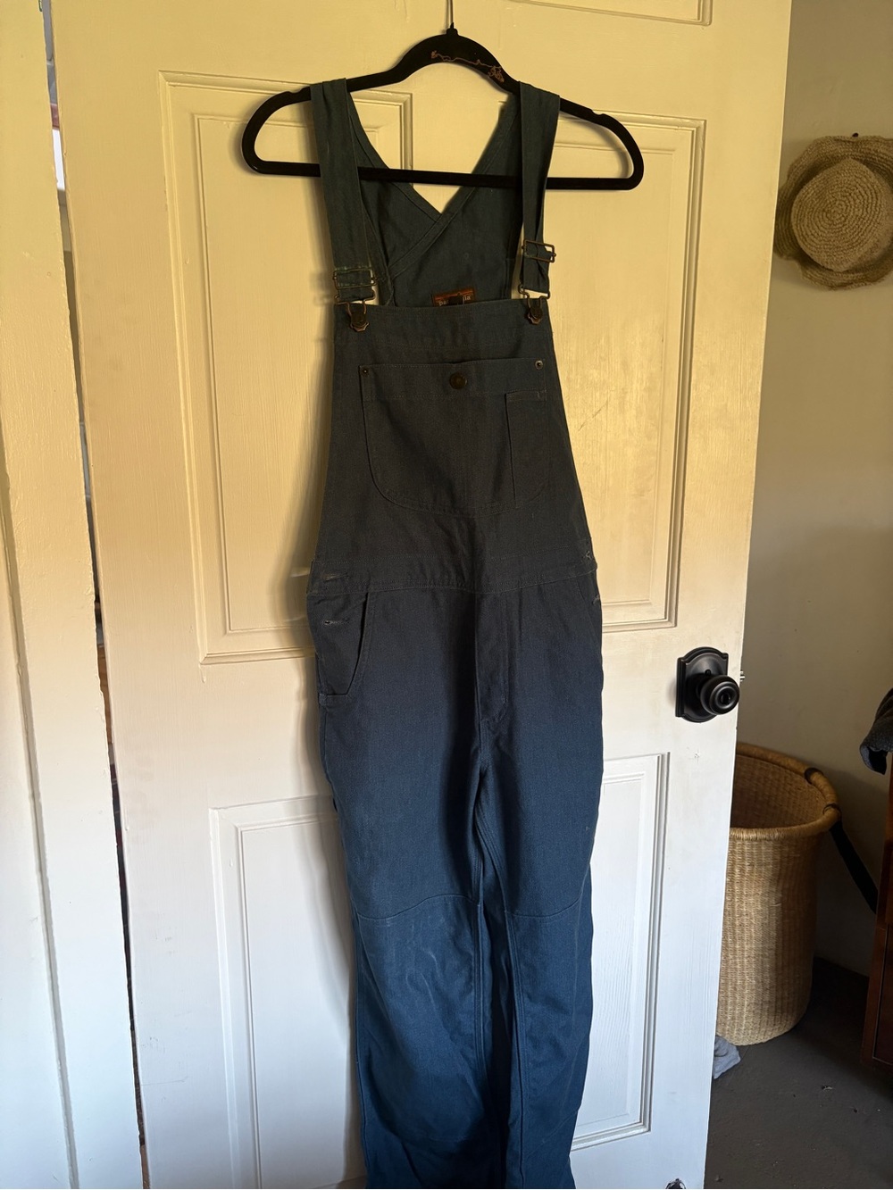 Patagonia Navy Blue Cargo Overalls with Multiple Pockets